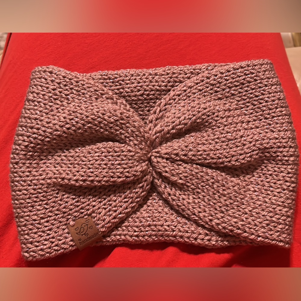 Handmade Knitted ear wormers with acrylic yarn